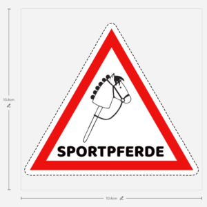 Hobby Horse Aufkleber „Sportpferde“