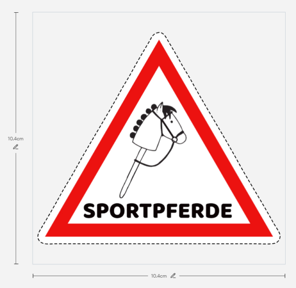 Hobby Horse Aufkleber "Sportpferde" – Bild 2