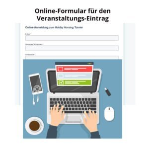 Kalendereintrag mit Online-Formular