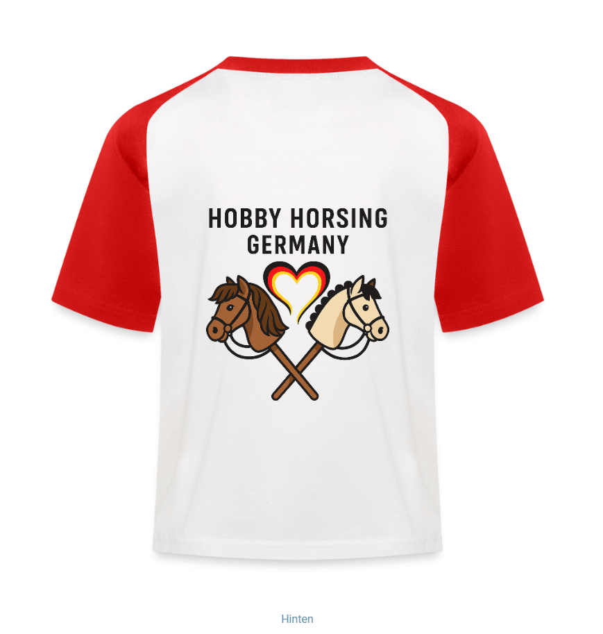 Hobby Horsing Germany T-Shirt - rot-weiss