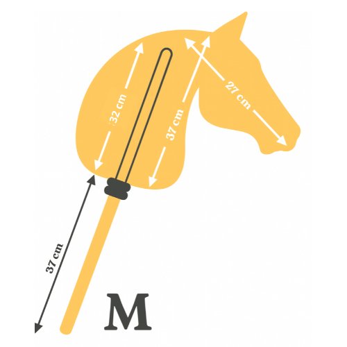 Skizze für Hobby Horse Größe - Hobby Horsing Germany Original