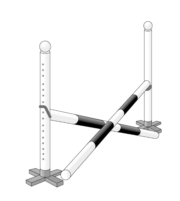 Kreuzsprung im Hobby Horsing