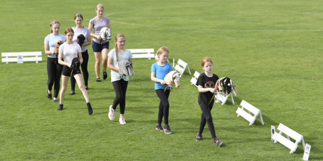 Viereck verkleinern und vergrößern – Stellung des Hobby Horses