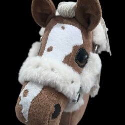 Superflauschiges Hobbyhorse Fellhalfter in weiß