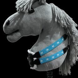 Vorderzeug mit Fell und Sternengummiband in grau