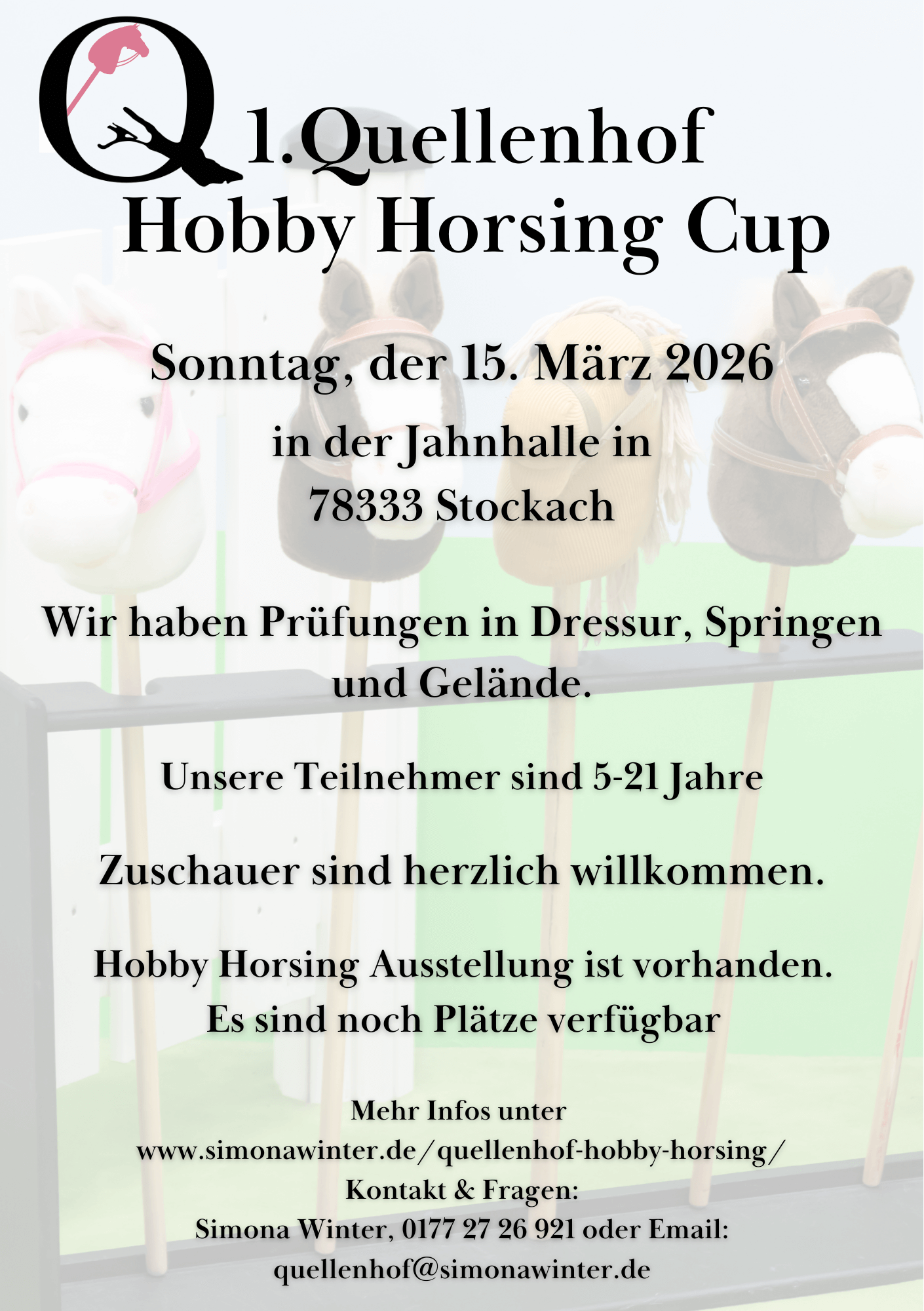 Flyer für das Quellenhof-Turnier in Stockach